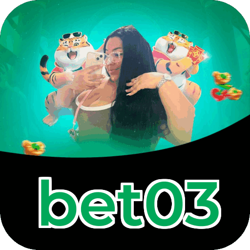 Interface do aplicativo bet03 mostrando jogos disponíveis no iOS e Android